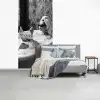 Relaxt - Bad - Zwart - Wit fotobehang vinyl groot -slaapkamer