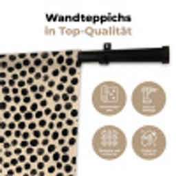 Stippen - Patroon - Zwart Wandkleed katoen klein 269 -tsfeer2_DE