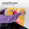 Vogel - Vrouw - Abstract - Bloem Inductie beschemer met haakjes klein -ky-ophangen-nl