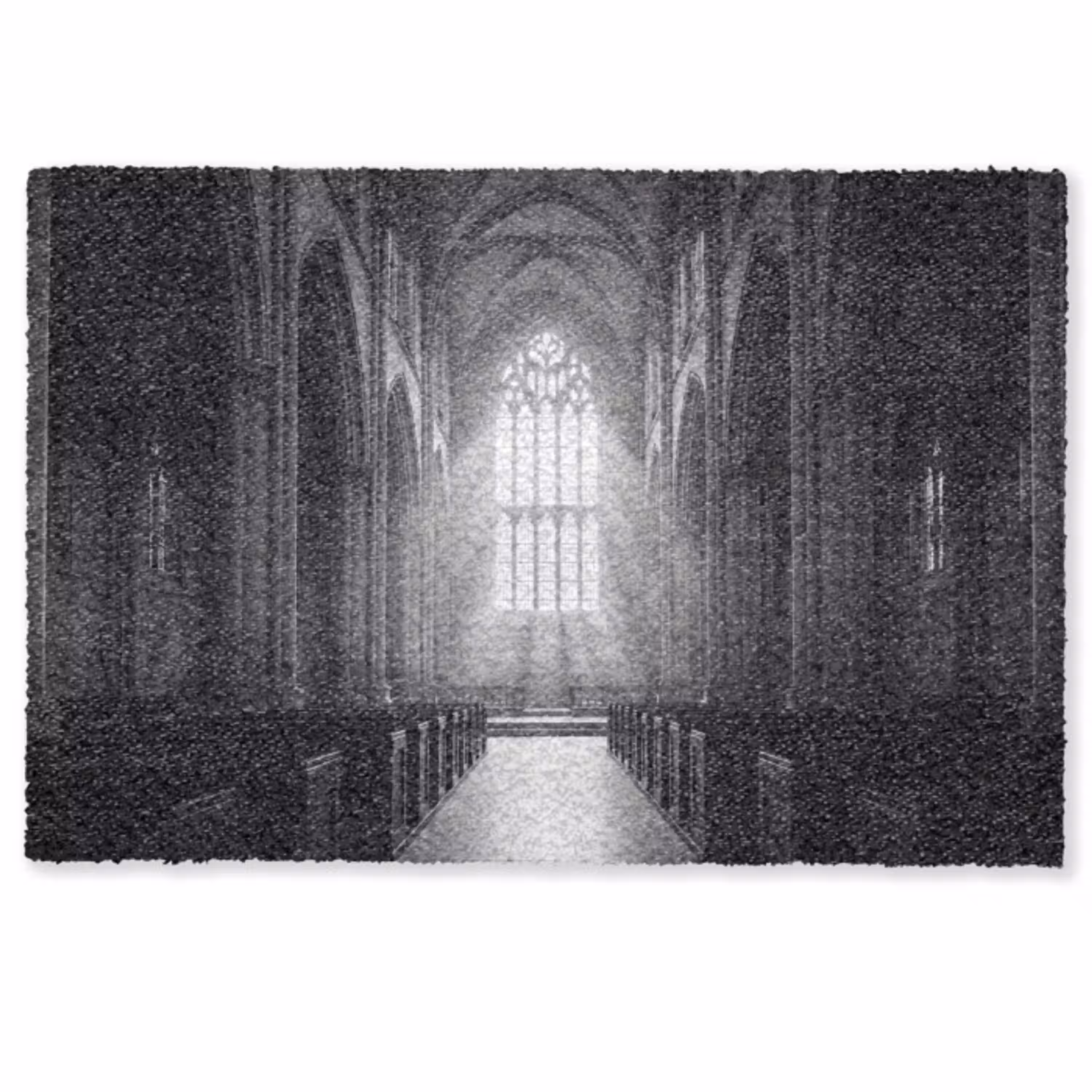 Kerk - Interieur - Lichtstralen - Architectuur - Klassiek Deurmat klein -zkaufland3d