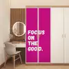 Focus on the good - Roze - Simple deurposter klein -sfeer3