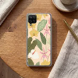 Patroon - Bloemen - Kleurrijk Telefoonhoesje Samsung Galaxy A12 klein -sfeer1
