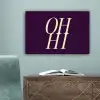 Oh hi - Paars - Minimalistisch canvas 2cm klein -sfeer4