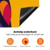 Uil - Grafisch - Kleurrijk - Ogen Inductie beschermer vinyl 3mm klein -zzzzzzz-td-onderkant