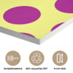 Dots - Klassiek - Geel PET vilt klein 837 -closeup_DE
