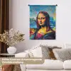 Kleurrijke Mona Lisa in graffiti stijl Wandkleed katoen klein -tsfeer1_DE