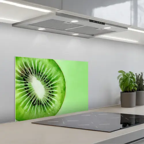 Kiwi - Groen - Fris keuken achterwand spatscherm klein -3d_schuin