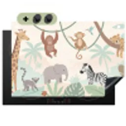 Jungle - Dieren - Groen Inductie beschemer met haakjes klein -3d
