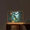 Dinosaurus - Draak - Jungle - Groen Light Box met batterij (Wandlamp kind) middel -sfeer1_kind