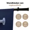 Kreeft - Porselein - Delfts - Blauw Wandkleed katoen klein -sfeer2