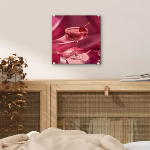 Cocktail - Pink - Luxe plexiglas 5mm klein -sfeer4
