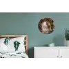 Doorkijk - Rozen - Vintage - Poort Wandcirkel aluminium klein -slaapkamer