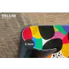 Vormen - Stippen - Kleurrijk Placemat vinyl groot -closeup