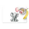 Olifant - Baby dier - Roze ballon Placemat vinyl groot -zzzproduct_Kitchenyeah-website