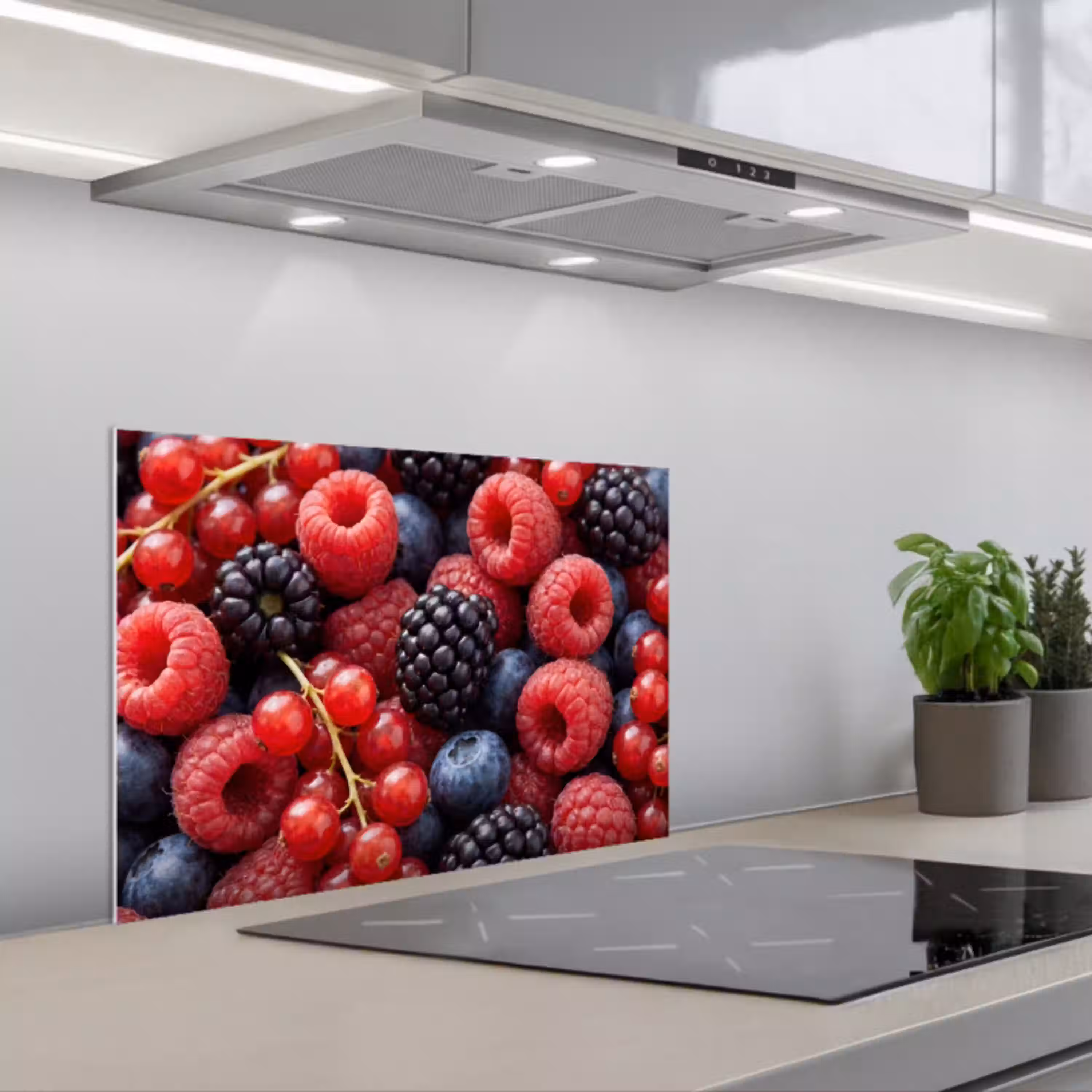 Bessen - Mix - Vers - Eten - Kleurrijk keuken achterwand spatscherm klein -3d_schuin