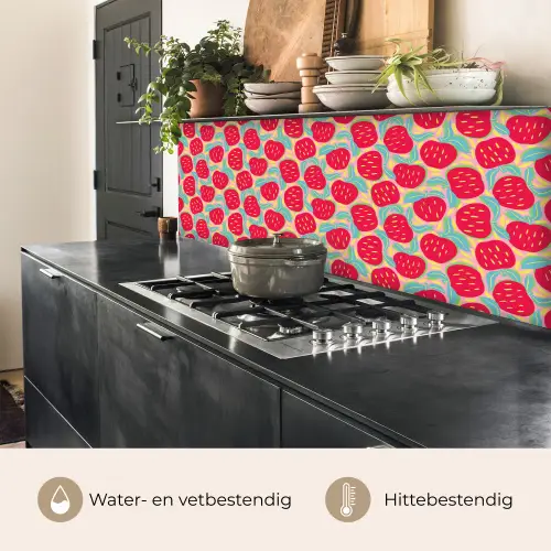 Appels - Rood - Stippen keuken achterwand 2 middel 871 -usp_NL