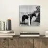 Vrouw - Paard - Artistiek plexiglas 5mm klein -sfeer1