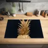 Ananas - Goud - Verf - Zwart - Fruit - Luxe Inductie beschermer vinyl 3mm klein -sfeer5