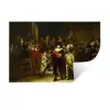 De Nachtwacht - Rembrandt van Rijn Muursticker klein -3d