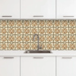 Siertegel - Patroon - Bruin keuken achterwand 2 middel 871 -3d