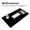 Sardines - Blik - Zwart - Vissen Muismat XXL klein -sfeer4