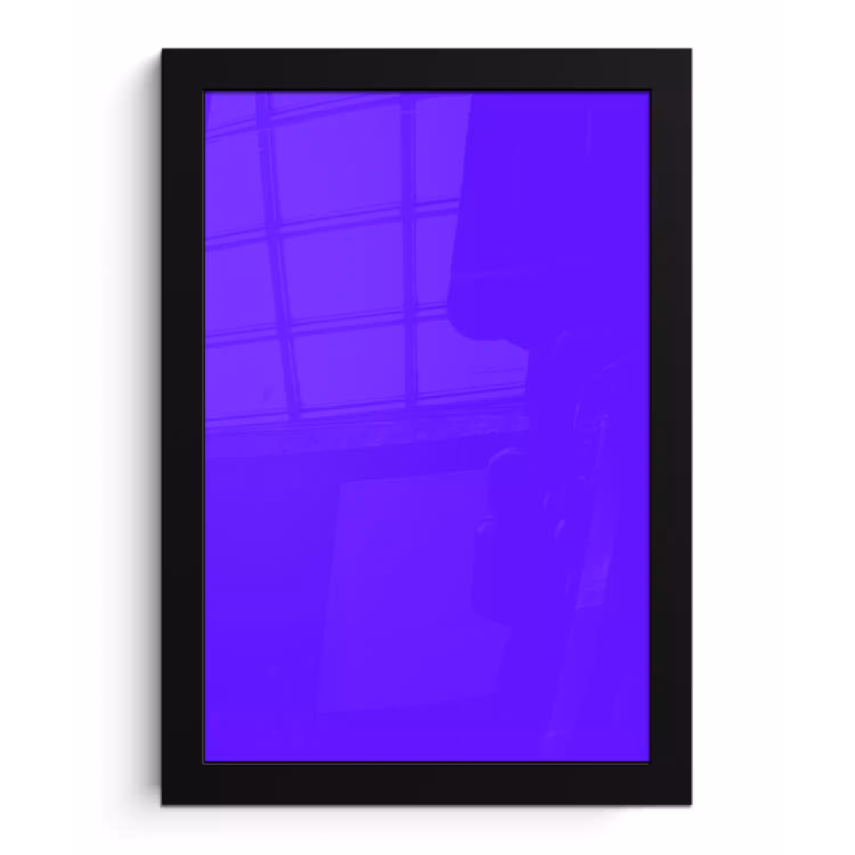 Electric - Indigo - Paars fotolijst zwart zonder passe partout klein 224 -3d