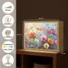 Bloemen - Kleurrijk - Waterverf - Natuur - Zomer Light Box met batterij (Wandlamp) middel -USP_websiteoverzichtNL