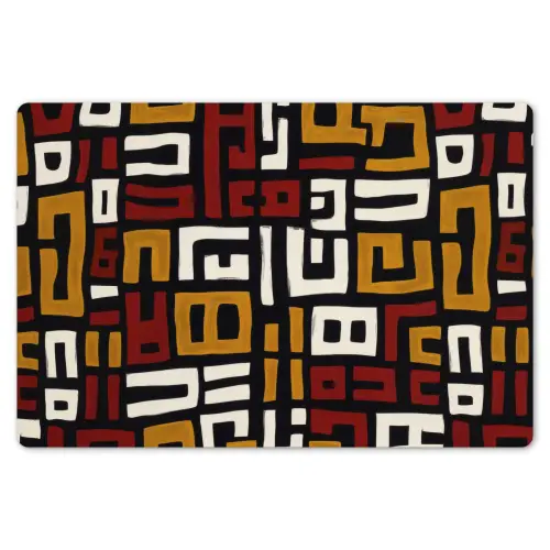 Abstract - Patroon - Rood Placemat vinyl groot -zzsfeer1_Kitchenyeah-website