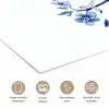 Vogel - Delfts blauw - Illustratie - Bloemen poster papier klein -closeup_NL