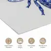 Bij - Modern - Delfts - Blauw poster papier klein -closeup_NL