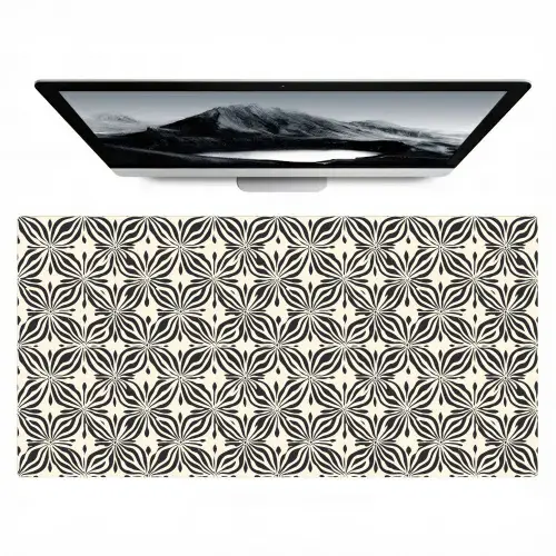 Grafisch - Patroon - Zwart Muismat XXL klein 681 -zzz3d