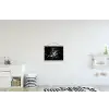 Verfspatten - Wit - Abstract - Explosie textielposter latten blank klein -kinderkamer