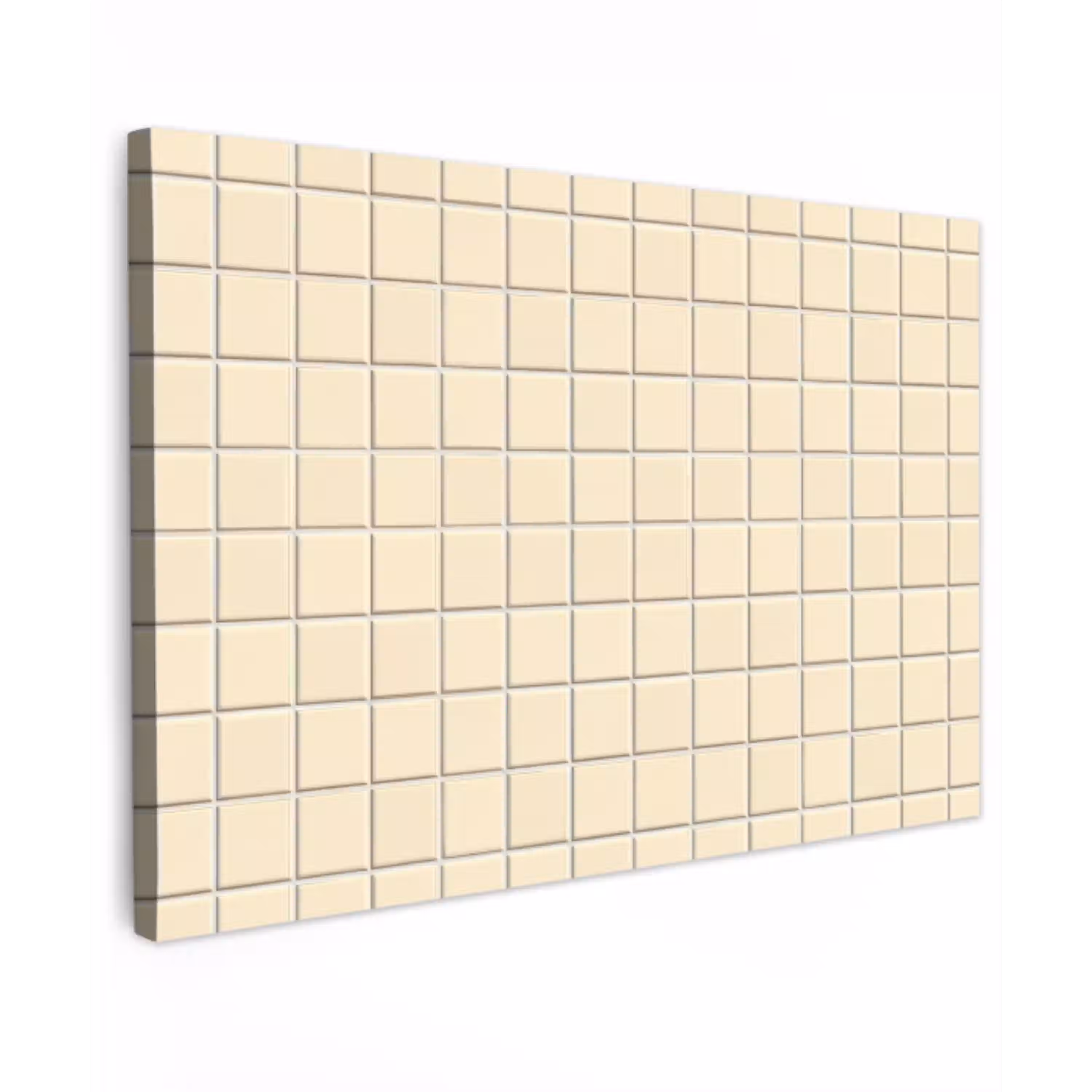 Patroon - Tegels - Gebroken - Wit canvas 2cm klein 34 -z3d