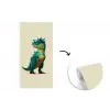 Stekels - Dino - Blauw - Gespierd fotobehang vinyl groot -3d
