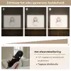 Prinses - Jurk - Kroon - Pastel Light Box met batterij (Wandlamp kind) middel -USP_dimbaarNL