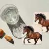 Paard - Galop - Energie onderzetter kurk middel -sfeer4