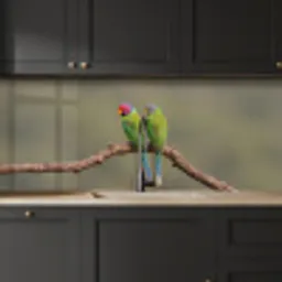Papagaai - Tak - Natuur - Kleurrijk keuken achterwand 2 middel -sfeer1