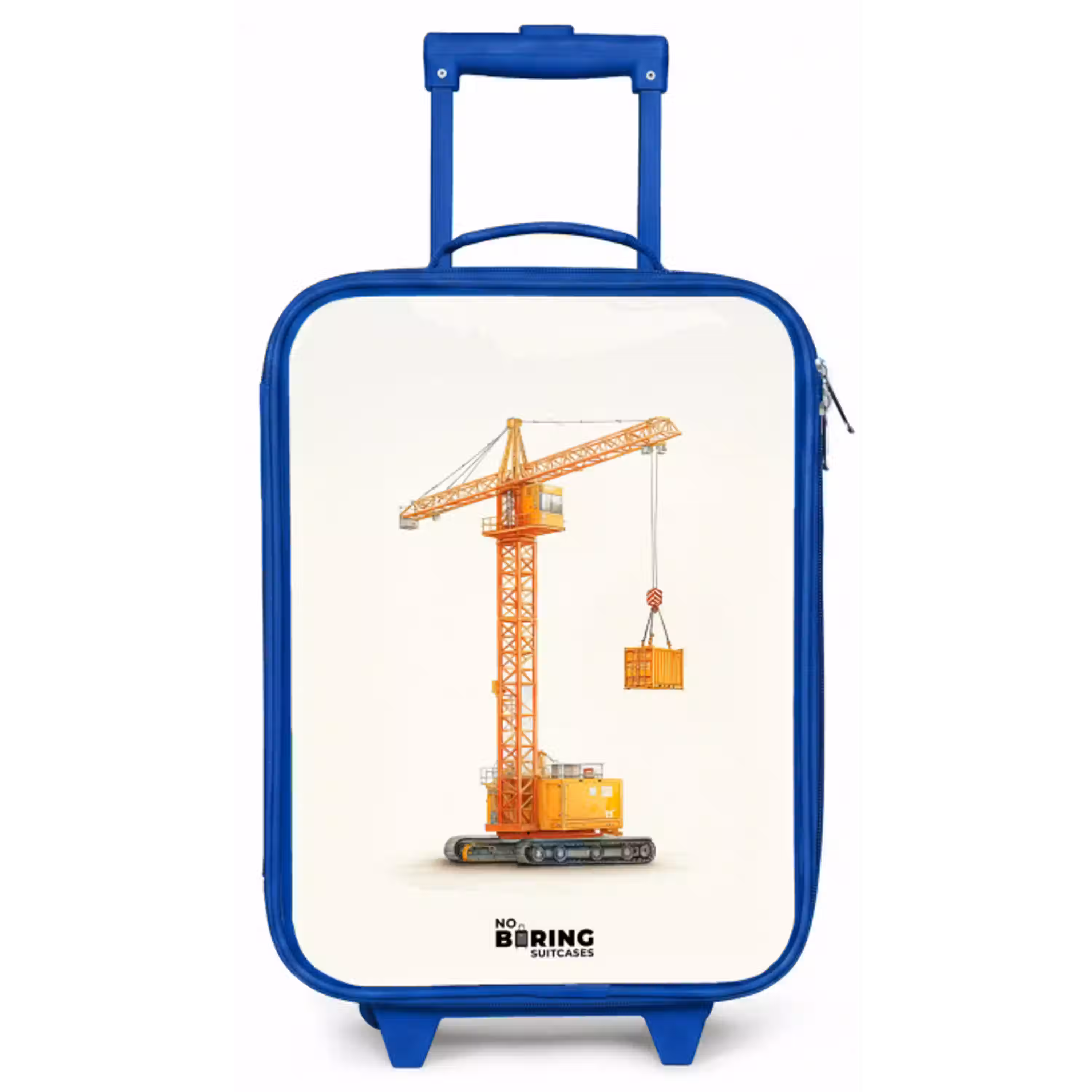 Torenkraan - Getekend - Oranje Kinderkoffer - Blauw klein -zz3dotto