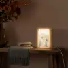 Bloemen - Beige - Natuur Light Box met kabel (Tafellamp) klein -sfeer4