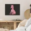 Zebra - Roze - Gestreept PET vilt klein -sfeer3