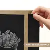 Hamburger - Friet - Frisdrank - Krijttekening Light Box met batterij (Wandlamp) middel -USP_websiteprintNL