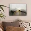 Heuvels - Abstract - Kruis - Christendom canvas 2cm klein -sfeer1
