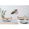 Rood - Marmer - Goud Muursticker klein -eettafel