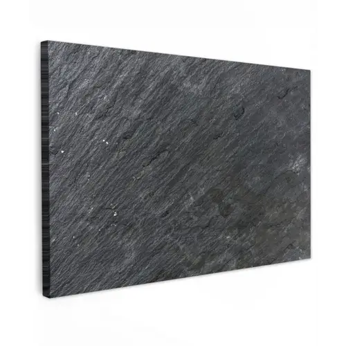 Natuursteen - Industrieel - Leisteen - Structuur - Grijs canvas 2cm klein -z3d