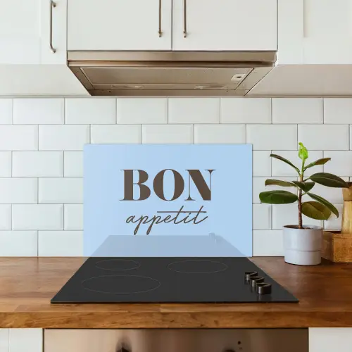 Bon appetit keuken achterwand spatscherm klein -sfeer2