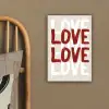 Love - Rood - Tekst canvas 2cm klein -sfeer3