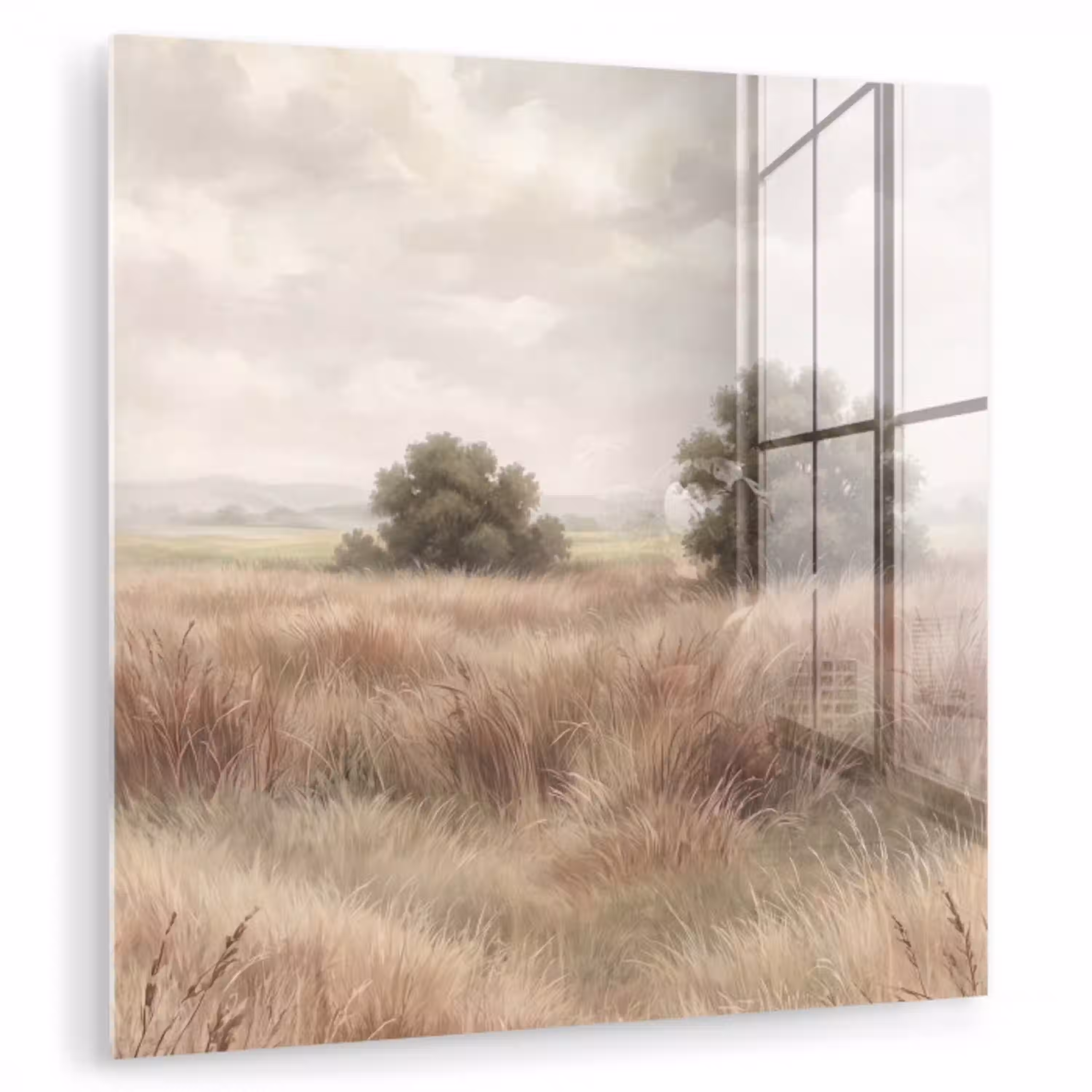 Landschap - Minimalistisch - Beige plexiglas 5mm klein -zzzproduct_nieuw