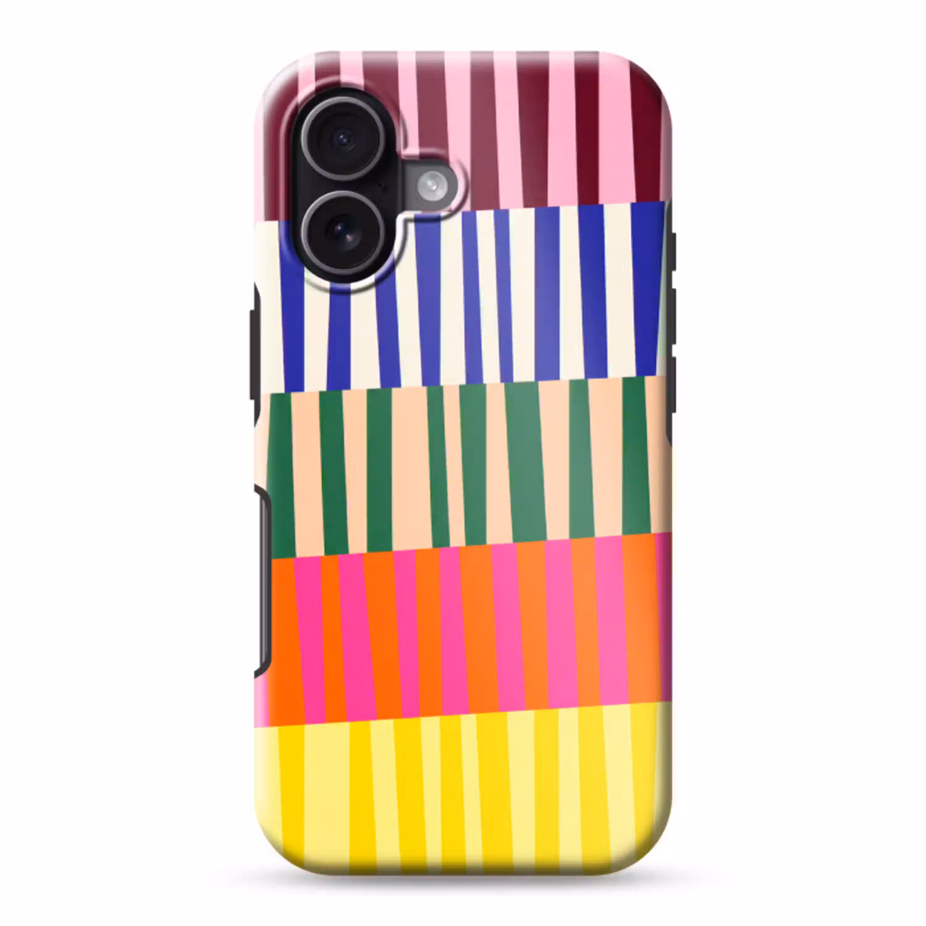 Patroon - Strepen - Abstract - Modern - Kleurrijk Toughcase MagSafe Apple iPhone 17 klein -3d