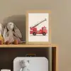 Illustratie - Brandweer - Rood - Minimalistisch Light Box met kabel (Kinderlampje) klein -sfeer2_kind