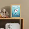 Haai - Vissen - Blauw - Onderwater Light Box met kabel klein -sfeer2_kind